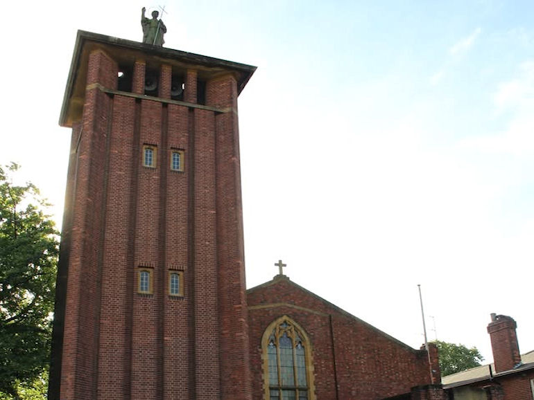 Exterior of Ss. Mary and John's Catholic Church