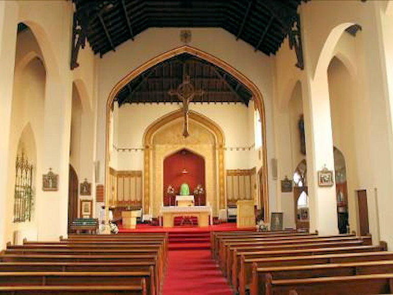 Interior of Ss. Mary and John's Catholic Church